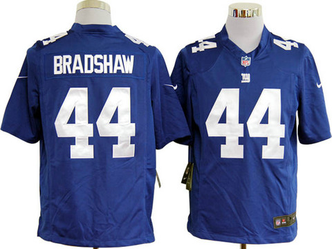 New York Giants 44 Ahmad Bradshaw Blue Game Nike NFL Jerseys